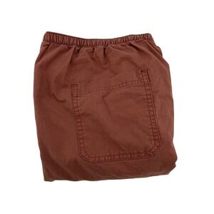 LLBean Classic Fit Women Petite Cropped Pants Size L Drawstring Elastic Waist